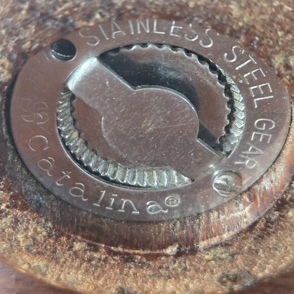 Catalina VTG Wood Pepper Mill 11.5" signed - Picture 7 of 9